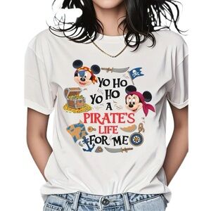 Women’s Disney Inspired “Pirate's Life” Graphic T-Shirt - Size XL - NWOT